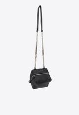 Givenchy Mini Pandora Grained Leather Crossbody Bag Black BK50D2K1UE_001