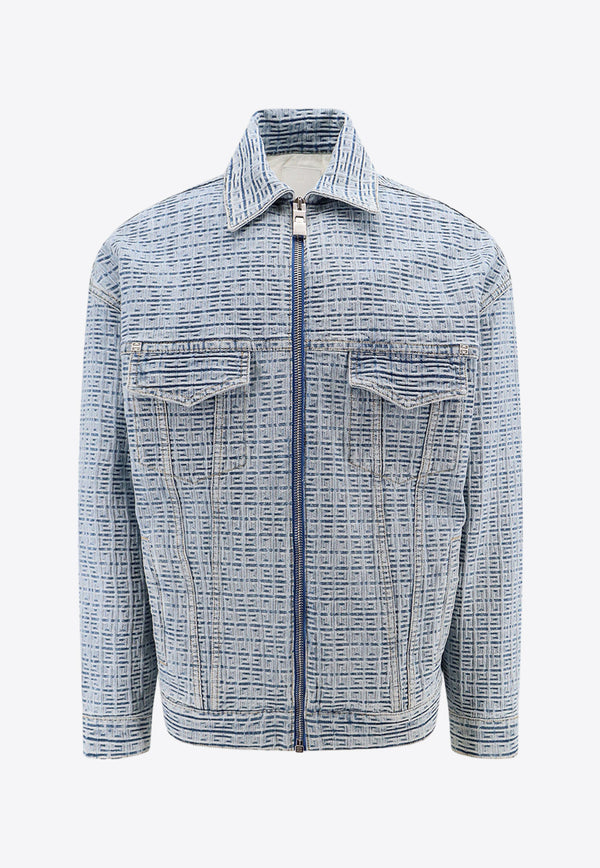 Givenchy Denim Zip-Up Shirt Jacket BM012N50P9_452