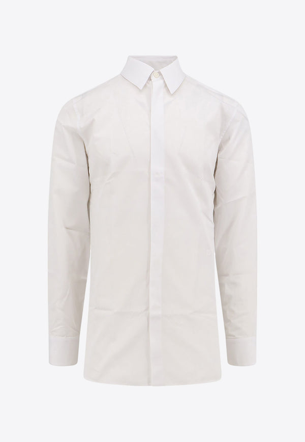 Givenchy Embroidered 4G Formal Shirt White BM60PQ14M6_100