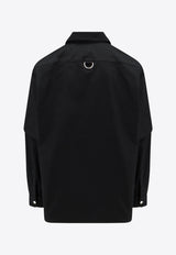 Givenchy Convertible Zip-Up Shirt Black BM60YP154Z_001