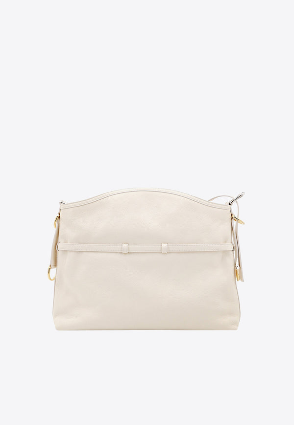 Givenchy Medium Voyou Leather Crossbody Bag White BB50SSB1Q7_105