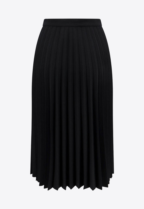 Givenchy 4G Buckle Pleated Midi Skirt Black BW40SN15DQ_001