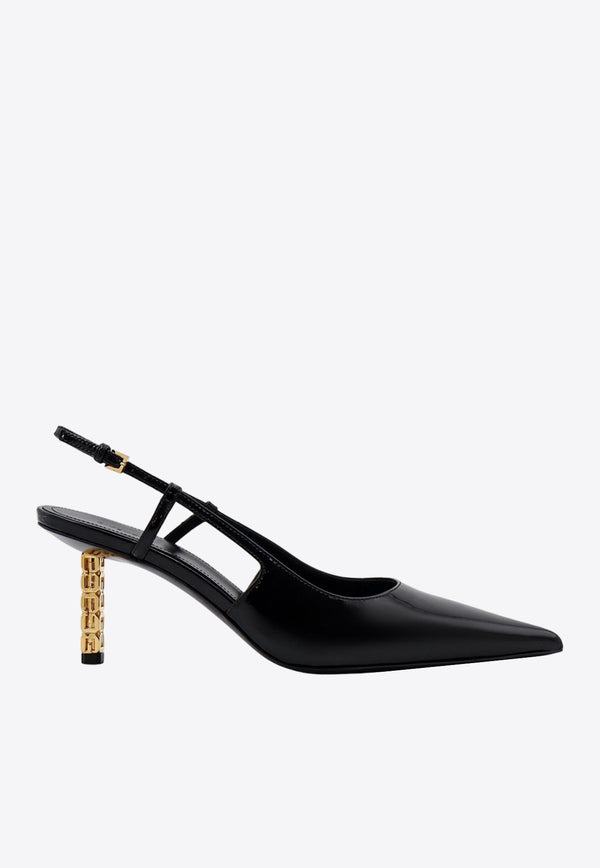 Givenchy G Cube 70 Leather Slingback Pumps BE402VE1X7_001