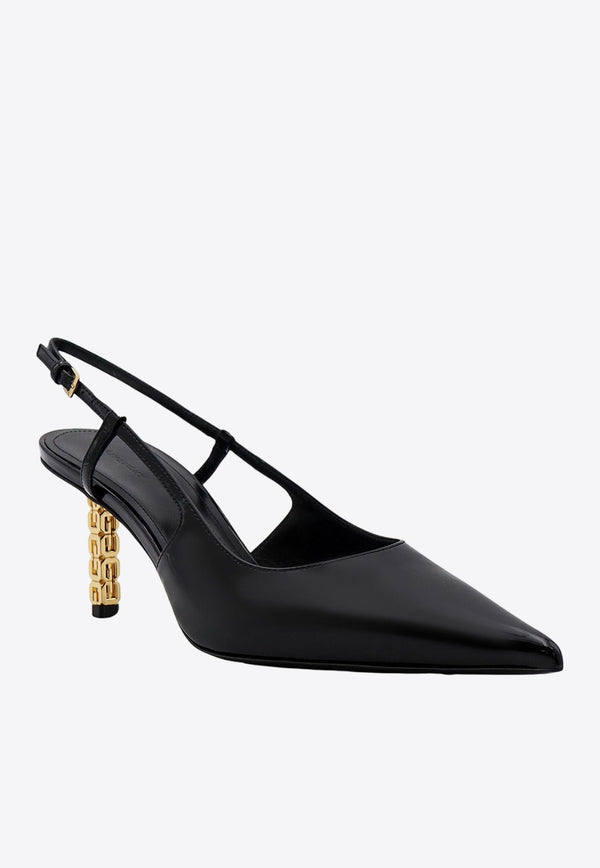 Givenchy G Cube 70 Leather Slingback Pumps BE402VE1X7_001