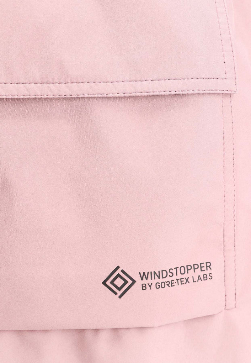Moncler Grenoble Logo Print Track Shorts Pink 0972B0000154AL5_53A
