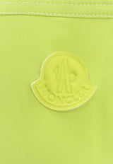Moncler Logo Appliqué Pleated Midi Dress Green 0932G00004597FZ_8B4