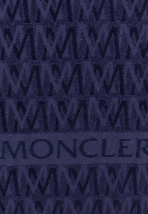 Moncler Monogram Beach Towel Blue 0913D000040U347_742