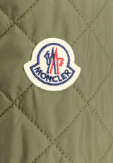 Moncler Galene Logo Patch Quilted Jacket Green 0931A0009954A81_818