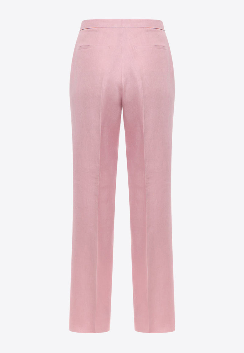 Tagliatore Straight-Leg Tailored Pants Pink AMIRA_EY968