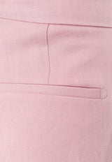 Tagliatore Straight-Leg Tailored Pants Pink AMIRA_EY968