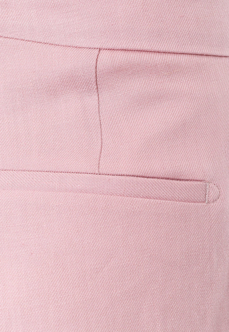 Tagliatore Straight-Leg Tailored Pants Pink AMIRA_EY968