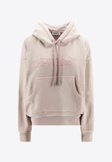 Off-White Laundry Over Logo Hooded Sweatshirt Pink OWBB061S24FLE002_3636