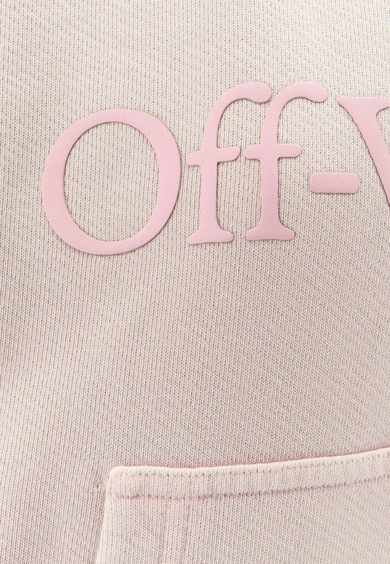 Off-White Laundry Over Logo Hooded Sweatshirt Pink OWBB061S24FLE002_3636