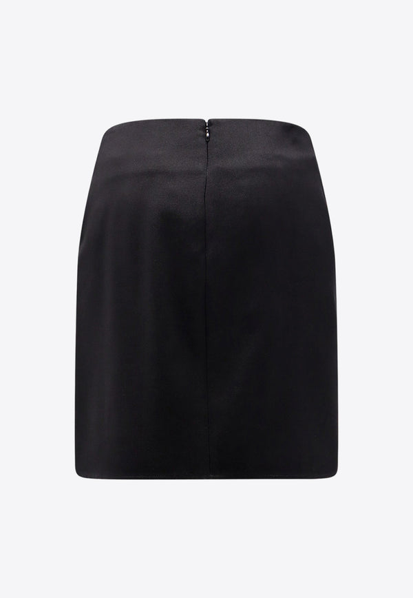 Off-White Twist Wool Mini Skirt Black OWCU009S24FAB001_1000