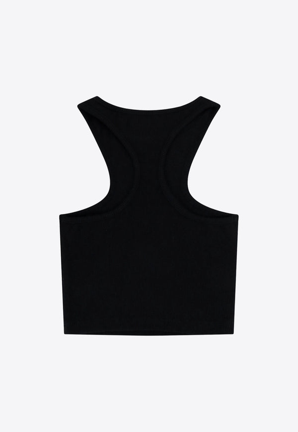 Off-White OFF Stamp Cropped Tank Top Black OWAD086C99JER002_1001