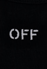 Off-White Logo Embroidery Tank Top OWAD086C99JER002_1001