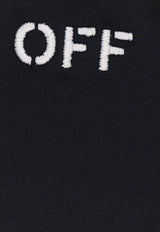 Off-White Logo Embroidered One-Shoulder Bikini Black OWFE012S24FAB001_1001