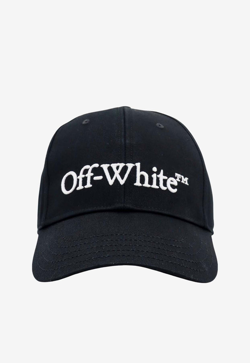 Off-White Logo Embroidered Baseball Cap Black OMLB052C99FAB001_1001