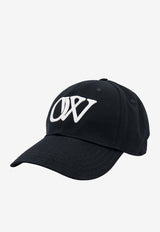 Off-White Drill Embroidered OW Baseball Cap Black OMLB052C99FAB003_1001