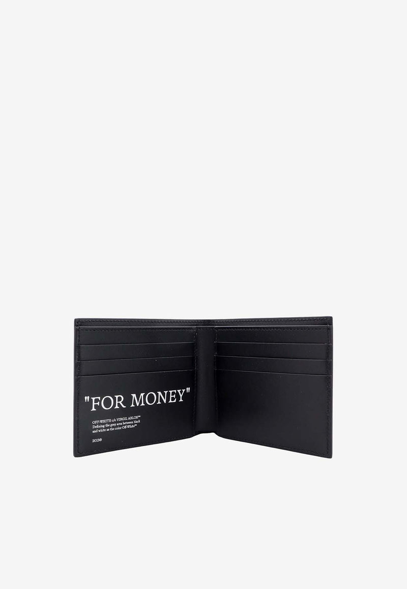 Off-White Quote Bi-Fold Calf Leather Wallet Black OMNC074C99LEA001_1001