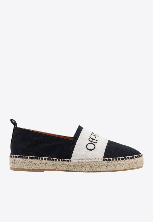 Off-White Bookish Espadrilles with Embroidered Logo OMIB010S24FAB001_1010