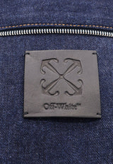 Off-White 90's Logo Skate Denim Jacket Blue OMYE092S24DEN001_4522