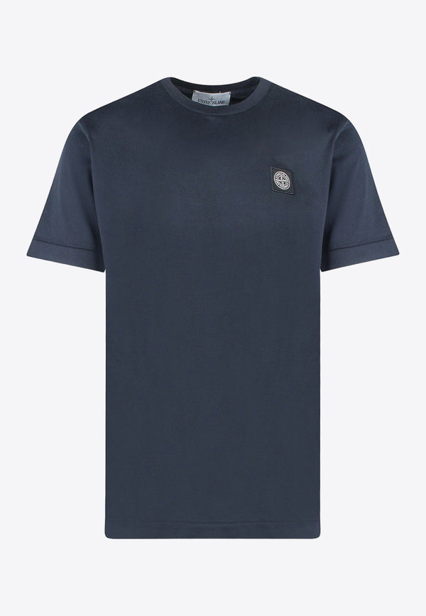 Stone Island Compass-Patch Crewneck T-shirt Blue 801524113_A0020
