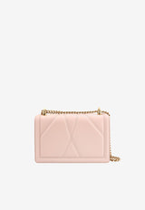 Dolce & Gabbana Medium Devotion Quilted Leather Crossbody Bag Pink BB7158AW437_80412