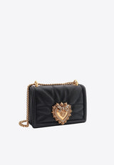 Dolce & Gabbana Medium Devotion Quilted Leather Shoulder Bag Black BB7158AW437_80999