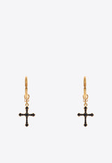 Dolce & Gabbana Crucifix Drop Earrings Gold WEQ2D2W1111_ZOO00