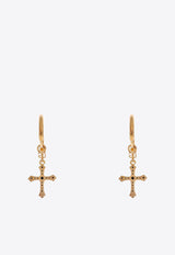 Dolce & Gabbana Crucifix Drop Earrings Gold WEQ2D2W1111_ZOO00