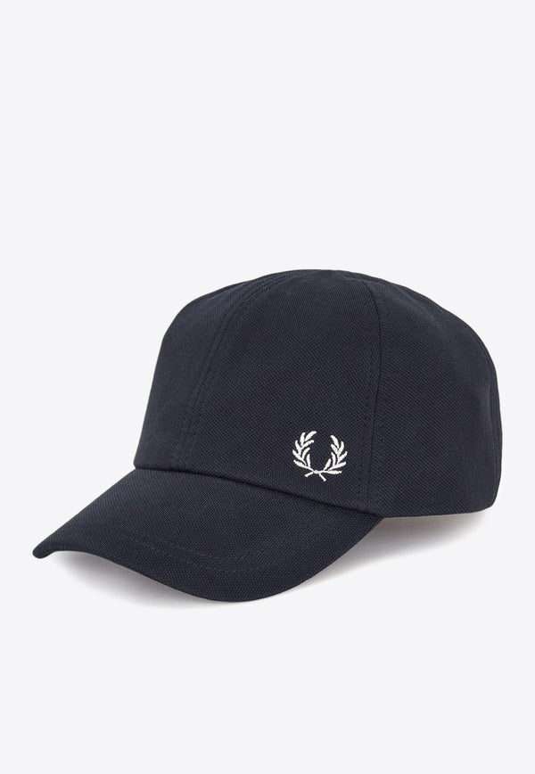 Fred Perry Logo Embroidered Baseball Cap Blue HW6726_267