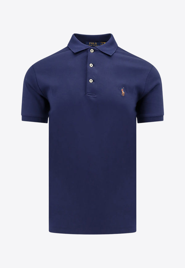 Polo Ralph Lauren Embroidered Logo Polo T-shirt Blue 710685514_003