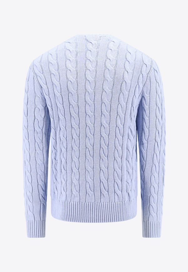 Polo Ralph Lauren Cable Knit Crewneck Sweater Blue 710775885_503