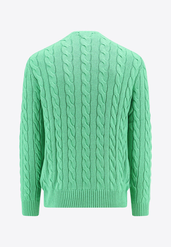 Polo Ralph Lauren Cable Knit Logo Sweater Green 710775885_505