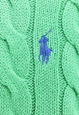 Polo Ralph Lauren Cable Knit Logo Sweater Green 710775885_505