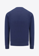 Polo Ralph Lauren Logo Embroidered Crewneck Sweatshirt Blue 710916689_017