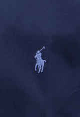 Polo Ralph Lauren Embroidered Logo Long-Sleeved Shirt Blue 710928254001_001