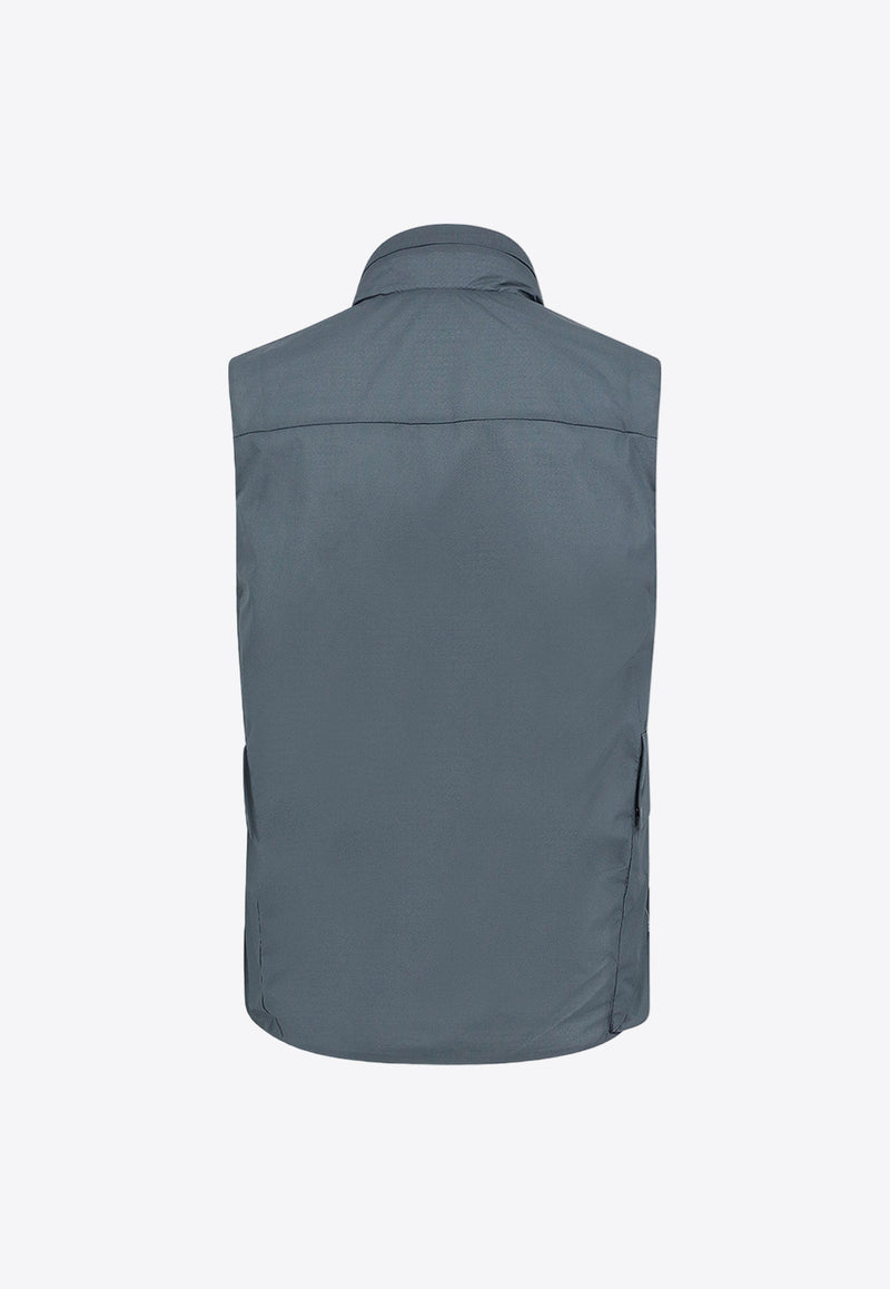 C.P. Company Metropolis Zip-Up Padded Vest Gray 16CLOW005A110033A_975