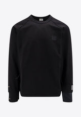 C.P. Company Metropolis Logo Patch Sweatshirt Black 16CLSS017A006452W_999