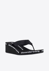 Alexander Wang AW Rubber Flat Sandals Black 30321S019_001
