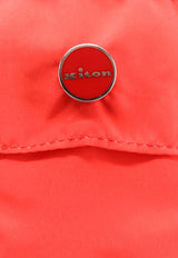 Kiton Ciro Paone All-Over Logo Print Swim Shorts Red UCOM2CK0708D07001_ROSSO