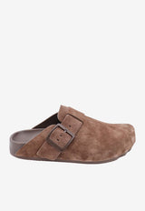 Balenciaga Sunday Suede Flat Mules Brown 761284WCGA1_2010