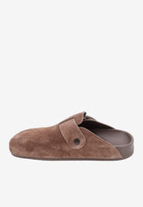 Balenciaga Sunday Suede Flat Mules Brown 761284WCGA1_2010