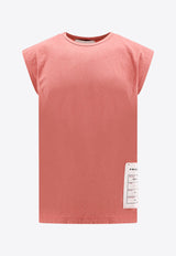 AMARÁNTO Logo Label Crewneck T-shirt Pink B6B0012_BLUSH