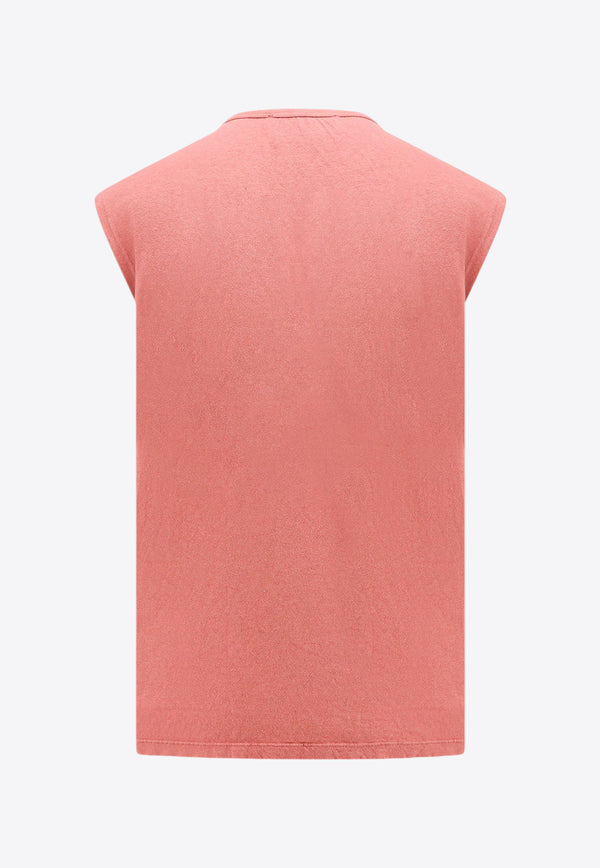 AMARÁNTO Logo Label Crewneck T-shirt Pink B6B0012_BLUSH