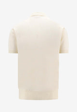 Lardini Wool Knit Polo T-shirt White EQLPMC73EQ62033_120