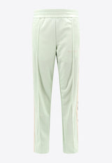 Palm Angels Logo Embroidered Track Pants Green PMCJ020S24FAB001_5103