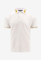 Versace Jeans Watercolor Couture Polo T-shirt White 76GAGT00CJ01T_G03