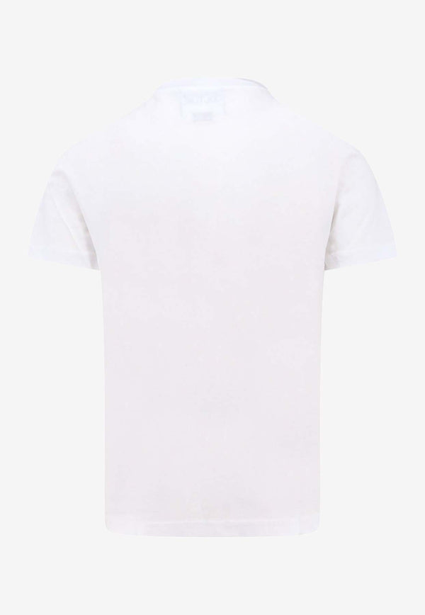 Versace Jeans V-emblem Logo T-shirt White 76GAHT02CJ00T_G03